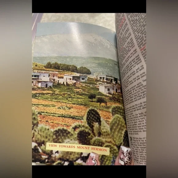 🔆 Vintage Jerusalem Wood Cover Bible #7890 - Picture 7 of 12